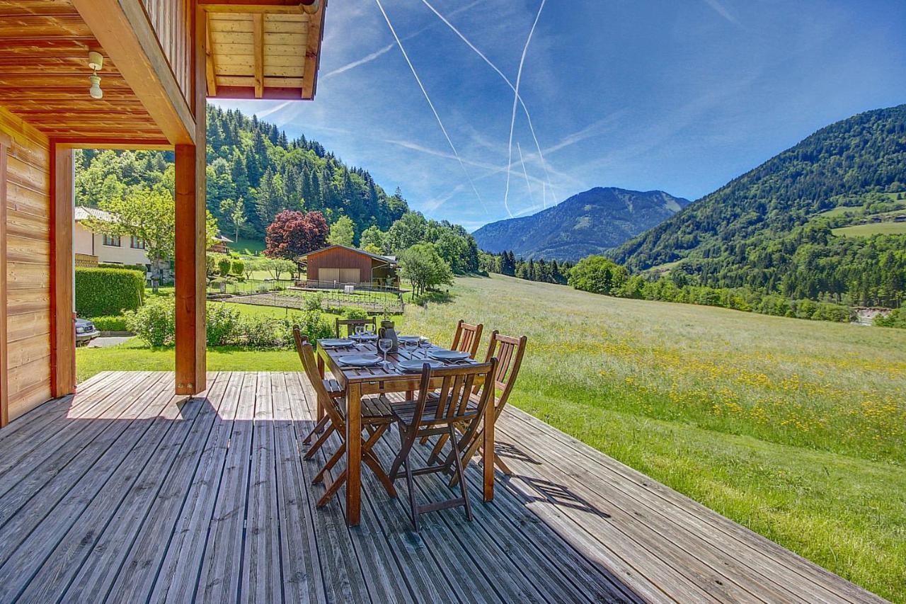 Chalet Wifi - Le Biot - 8 Personnes - Chalet Morand Екстер'єр фото