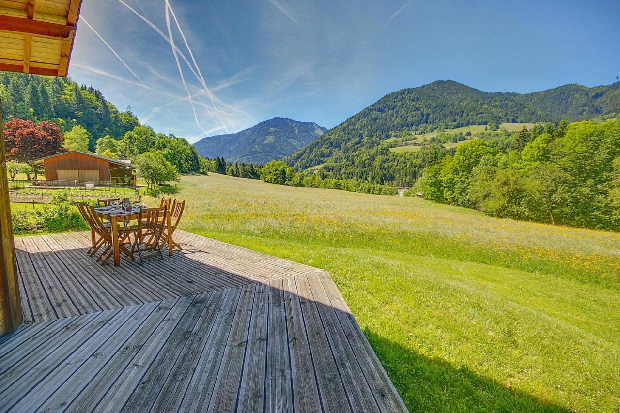 Chalet Wifi - Le Biot - 8 Personnes - Chalet Morand Екстер'єр фото